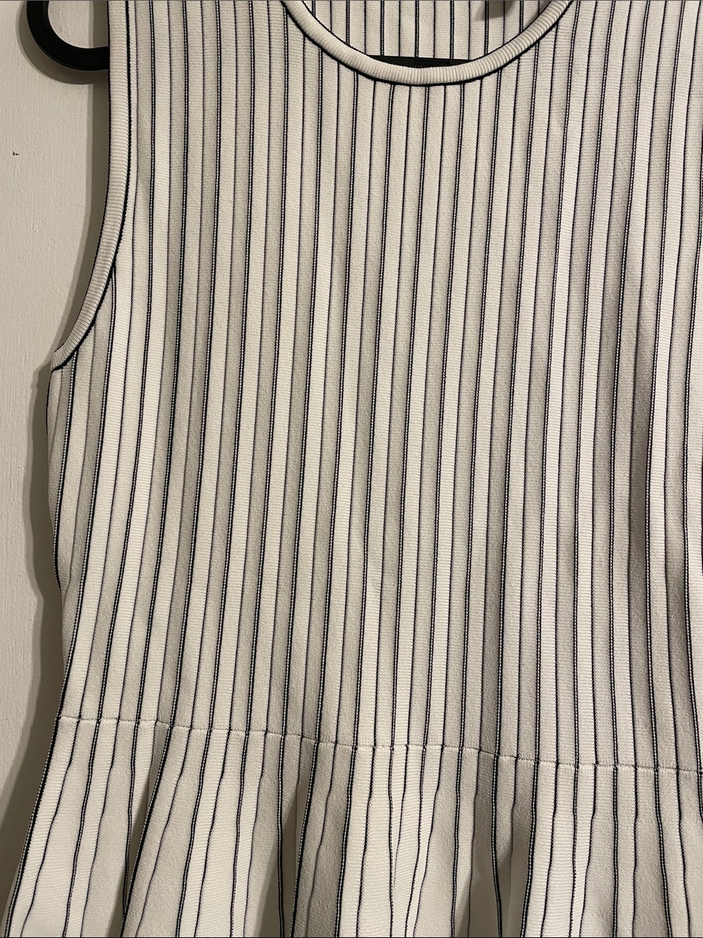 Theory Striped Fit n Flare Shell Dress - Picture 6 of 6